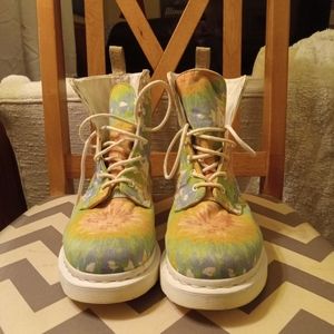 Women's US 10 Dr. Marten tie dye 1460's.